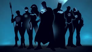 PC Justice League DC Comics cool live wallpaper (1080p) [GLOW NEON]