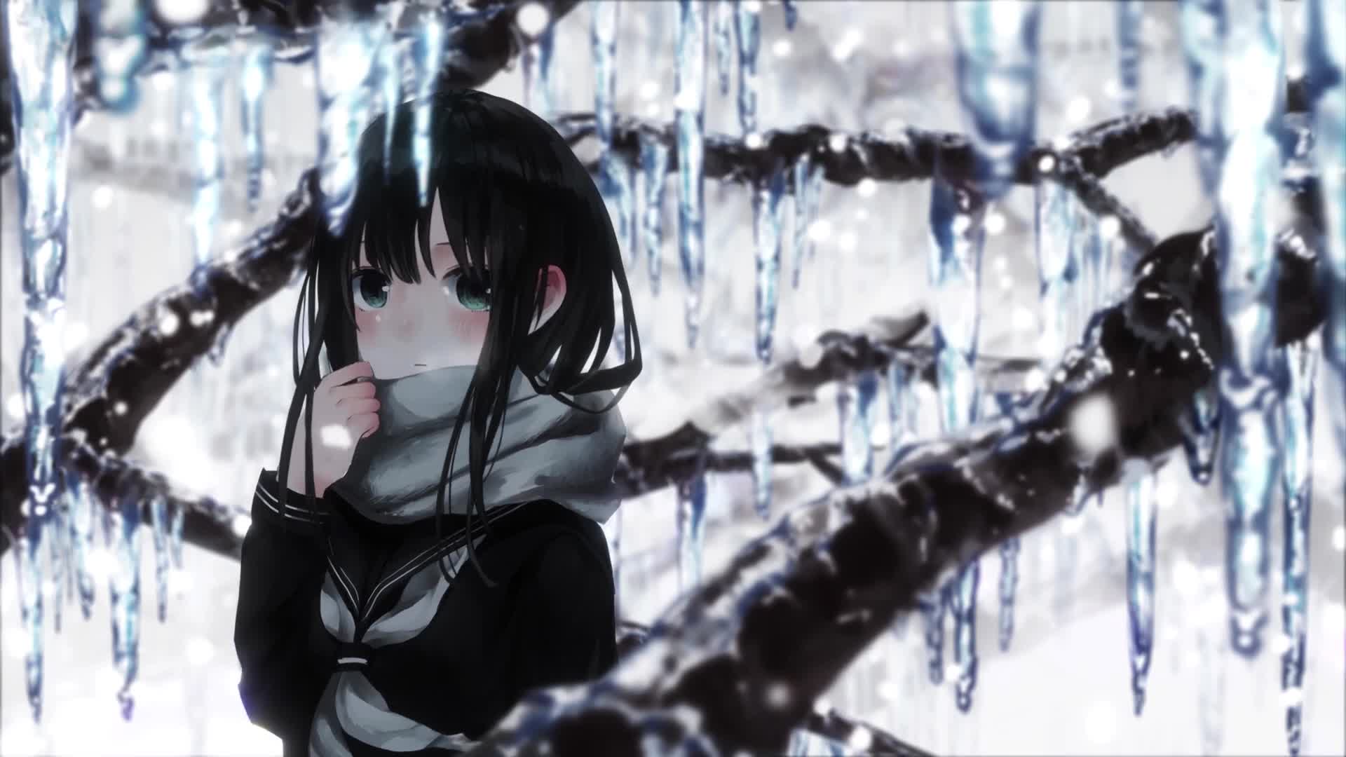 Download Anime Girl and The Sobbing Tree  Live Wallpaper