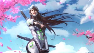 Female Genji Overwatch Wallpaper Engine720p