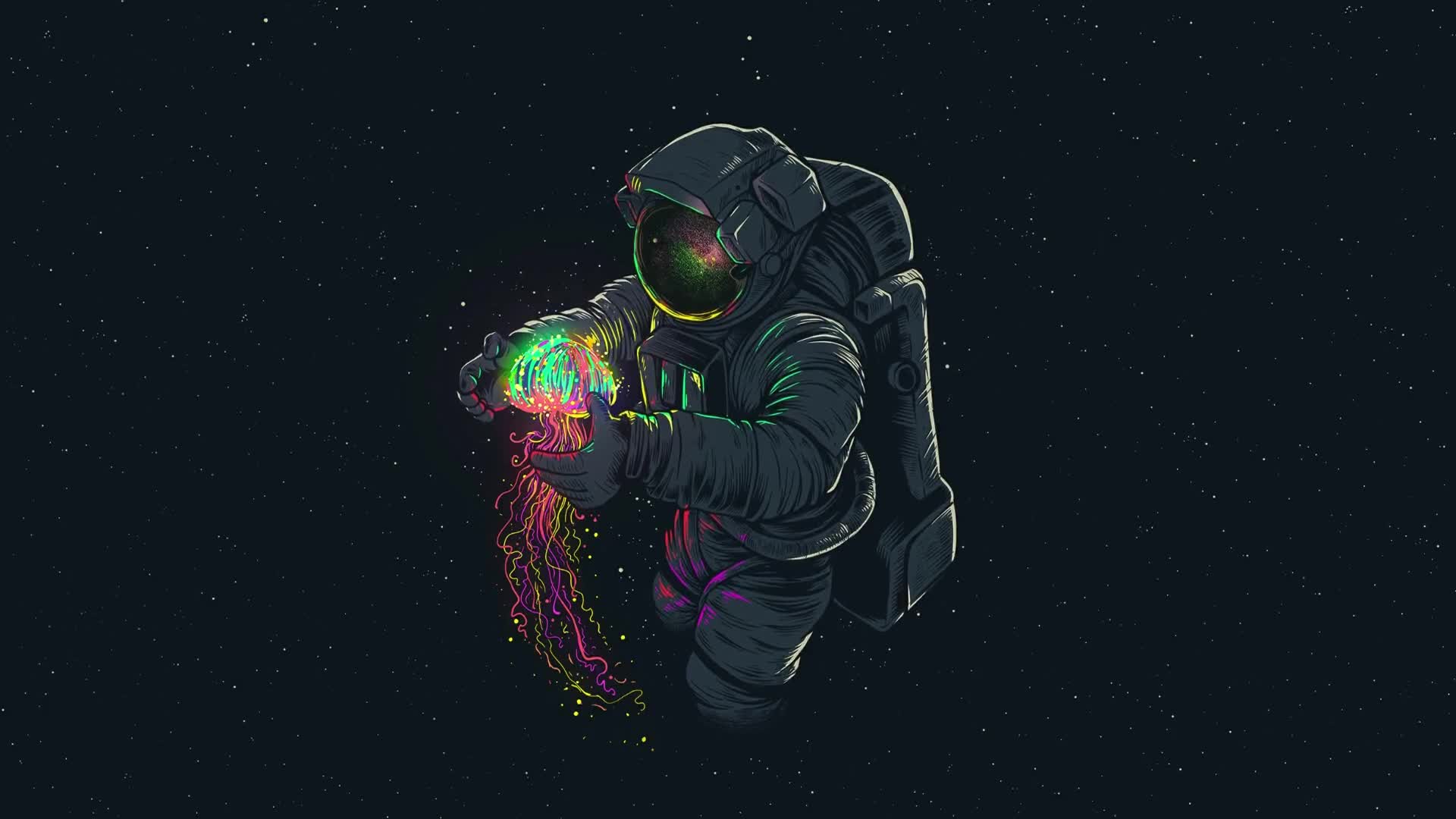 Download space man live wallpaper