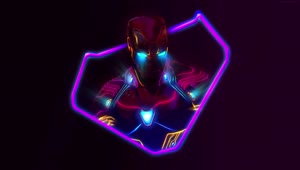 PC Neon Iron Man Live Wallpaper (1080p)