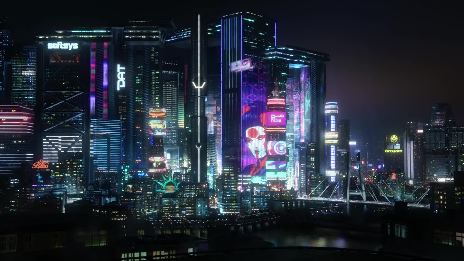 Download Night City Cyberpunk 2077 Wallpaper