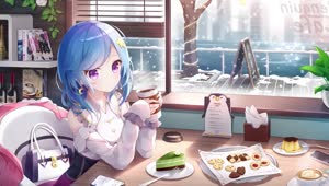 Cafe Girl Coffee Live Wallpaper