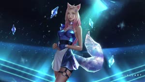 PC All Out Ahri LIVE WALLPAPER