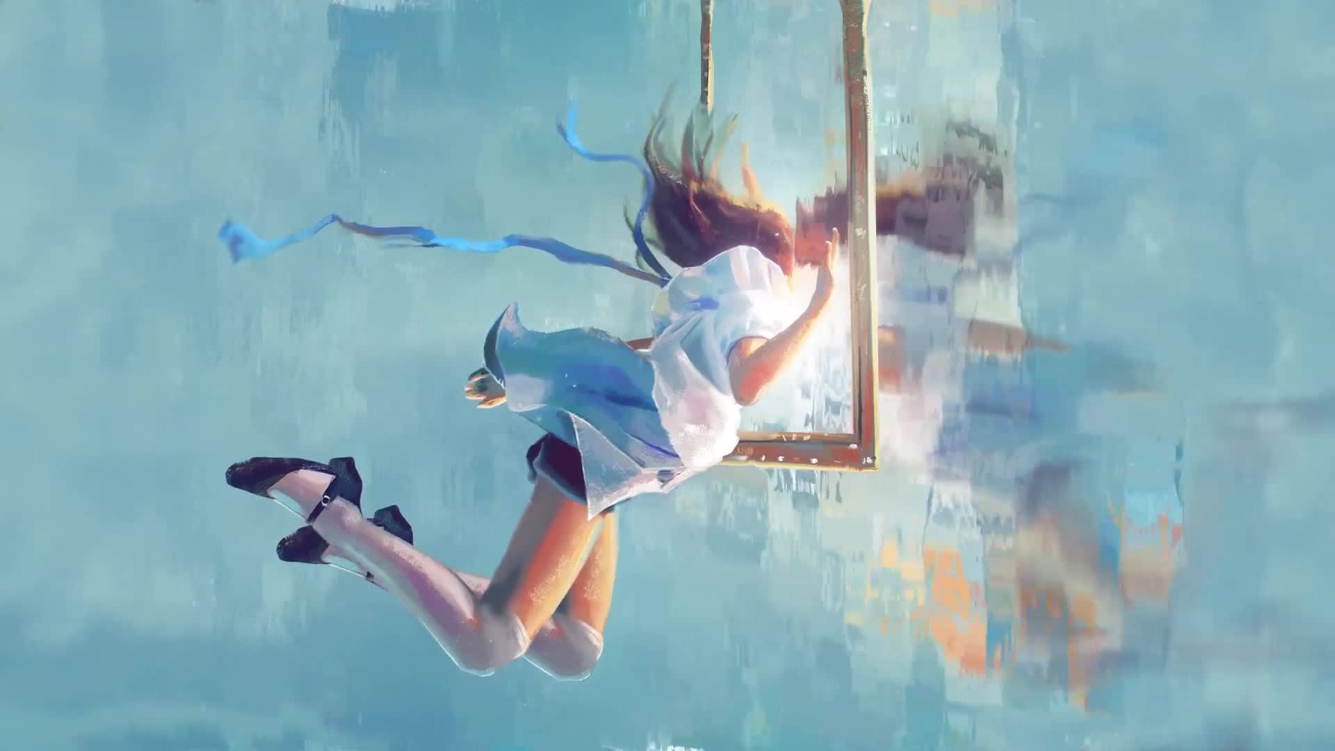 Download Anime Girl  Mirror  Live Wallpaper