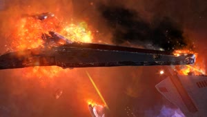 VENATOR on fire Star Wars Live Wallpaper