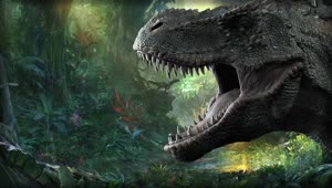 Fondo de Pantalla Animado Tyrannosaurus de Jurassic Park 🚫 en Movimiento