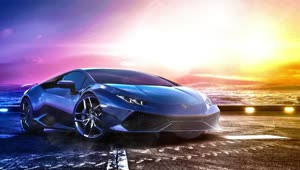Fondo de Pantalla Animado Lamborghini Huracán de Coches 🚗 en Movimiento