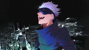 Download Fondo de Pantalla Animado Risa de Satoru Gojo de Jujutsu Kaisen 😁 en Movimiento