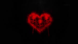PC Skulls Heart Splatter Live Wallpaper