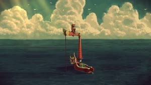 Download Fondo de Pantalla Animado Link en Altamar de The Legend of Zelda 🚢 en Movimiento