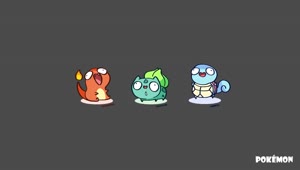 Fondo de Pantalla Animado Iniciales de Pokémon 🔥☘️💧 en Movimiento