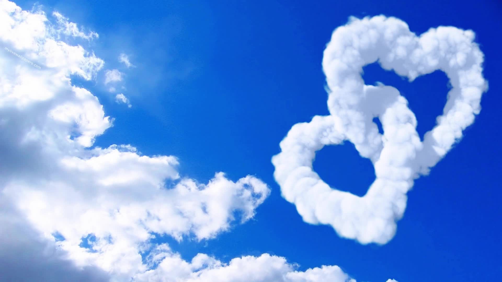 Download PC Cloud Hearts Live Wallpaper