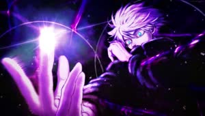 Download Fondo de Pantalla Animado Satoru Purple de Jujutsu Kaisen👉 en Movimiento