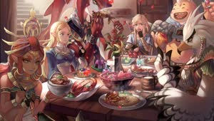 Download Fondo de Pantalla Animado Banquete de The Legend of Zelda 🍗 en Movimiento