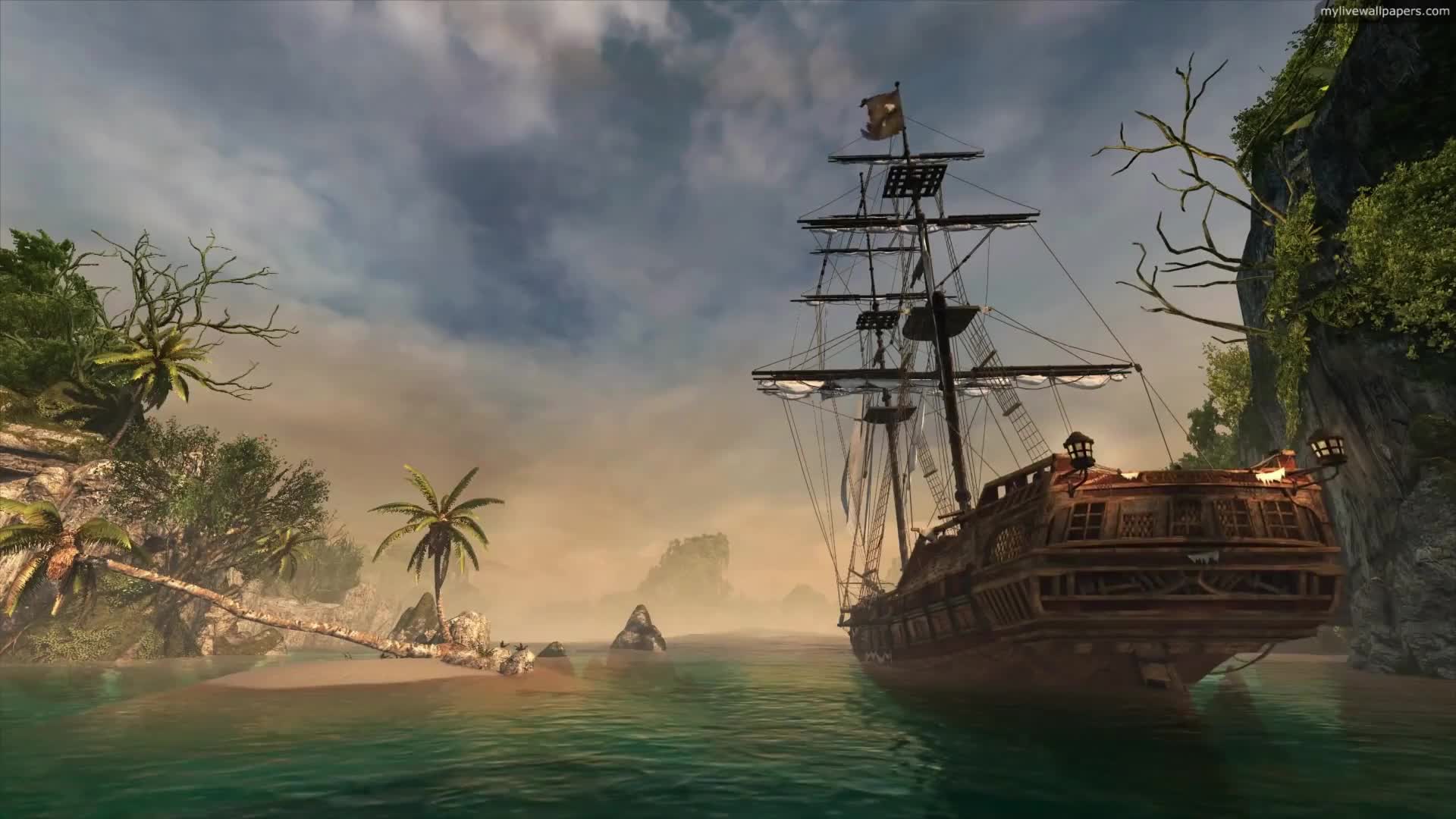 Download PC Pirate Ship 1 Live Wallpaper