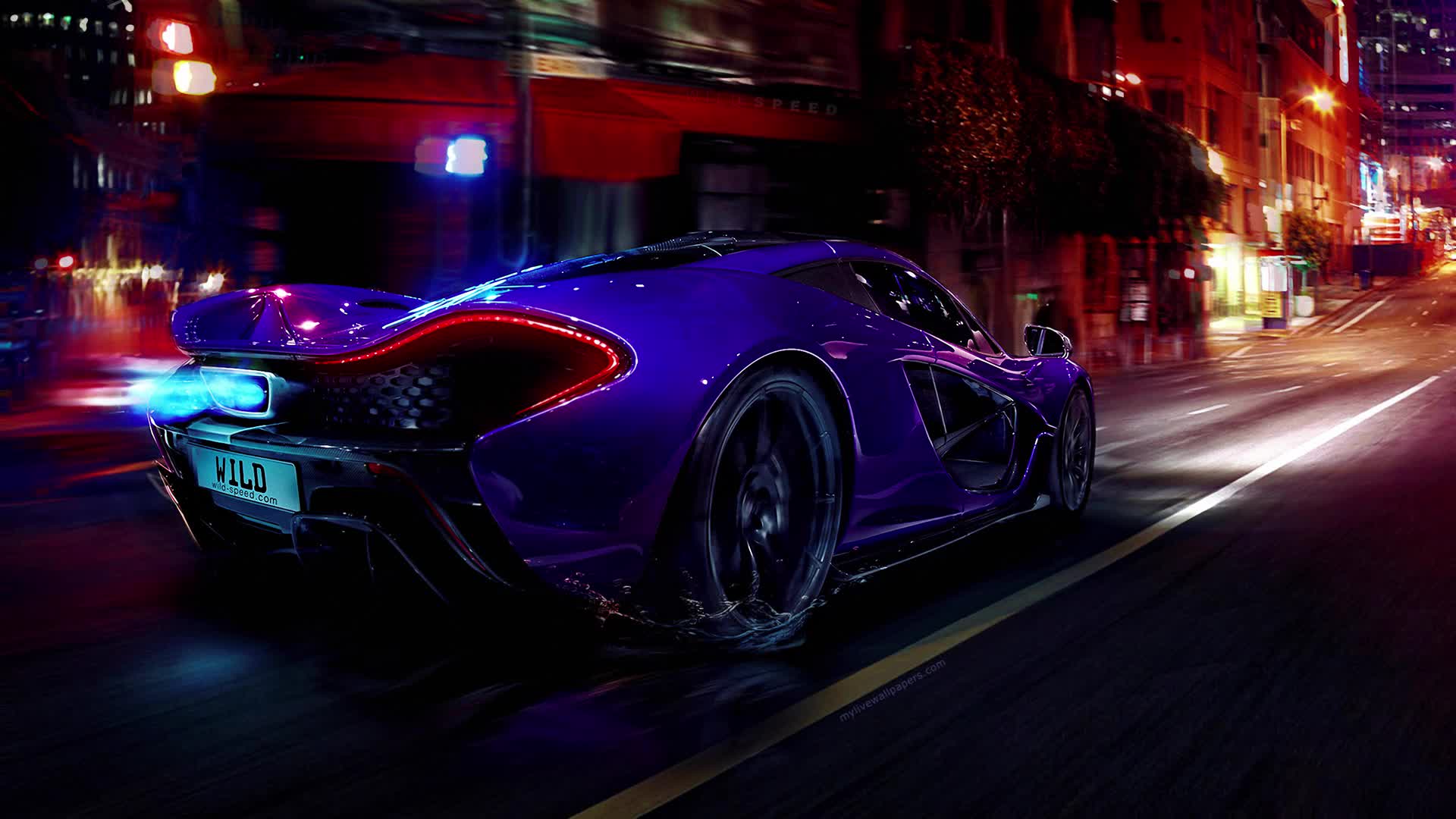 Download PC Wild Purple Car Live Wallpaper