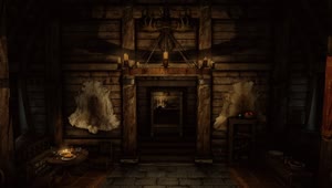 The Rustic Cabin ES Skyrim Live Wallpaper HD