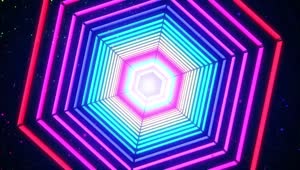 Abstract Tunnel VJ Motion Background Neon Light Tunnel Free VJ Loops Free Video Background