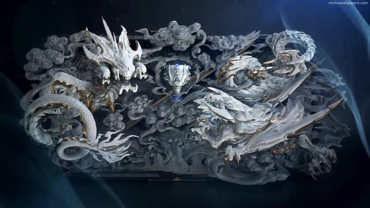 Download PC Dragon Statues Live Wallpaper
