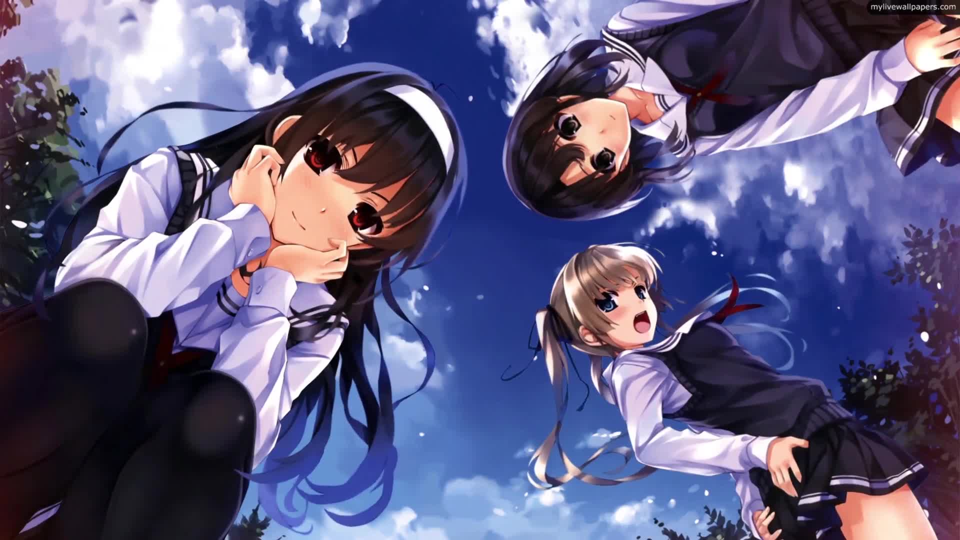 Download PC Anime School Girls Live Wallpaper