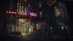 PC Cyberpunk Chinatown Live Wallpaper