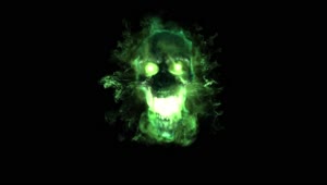PC Green Skull Live Wallpaper