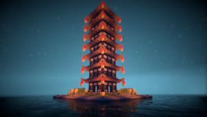 PC Minecraft Tower Live Wallpaper