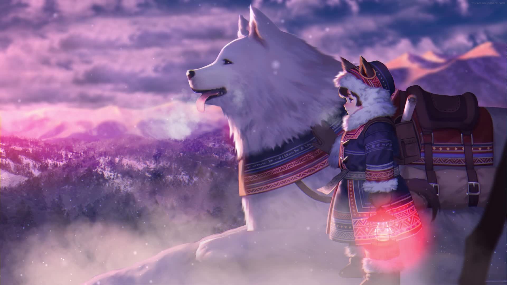 Download PC White Pet Dog Live Wallpaper Free