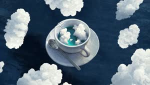 PC White Plane in the Clouds Live Wallpaper Free