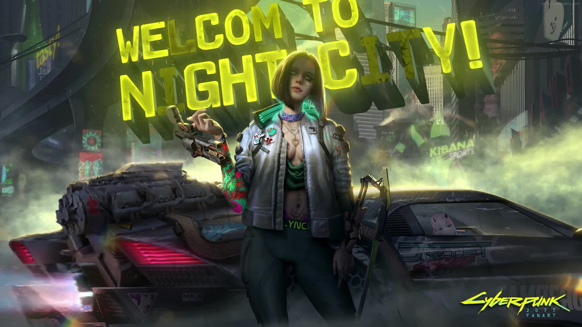 Download PC Welcome to Night City Live Wallpaper Free