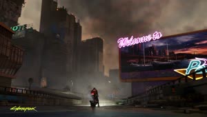 PC Welcome to Night City Cyberpunk 2077 Live Wallpaper Free