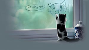 PC Miss You Cat Live Wallpaper Free