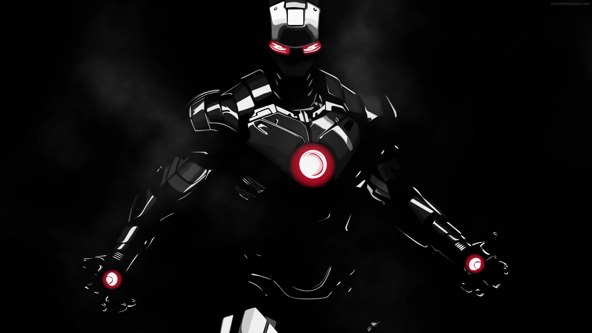 Download PC Iron Man Black Suit Live Wallpaper Free