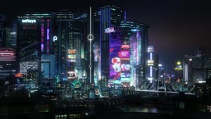 PC Cyberpunk 2077 City Live Wallpaper Free