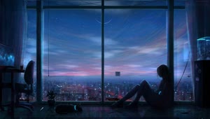 PC Lonely Night Missing You Live Wallpaper Free