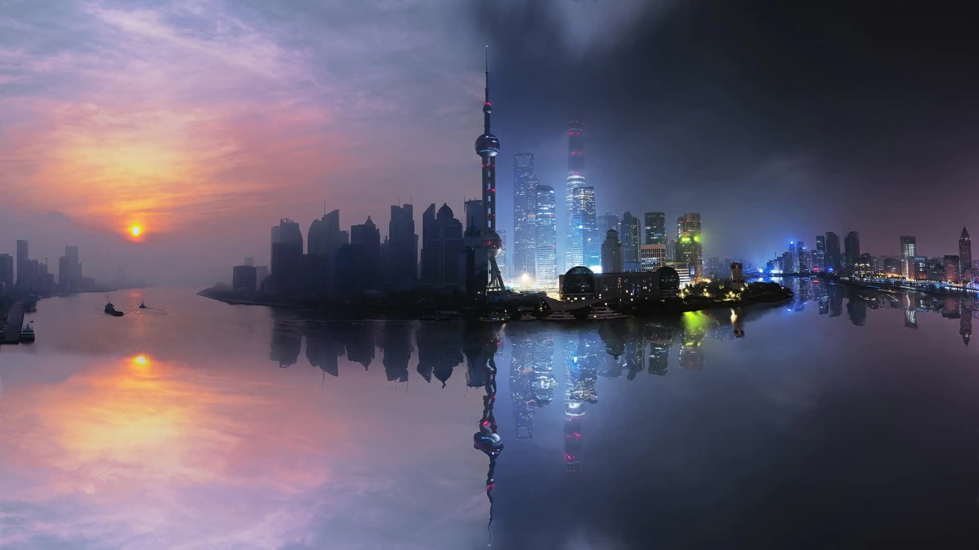 Download PC Day Night City Live Wallpaper Free