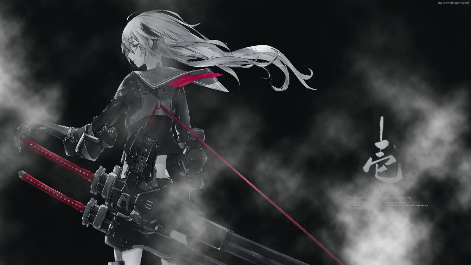 Download PC Samurai School Girl Live Wallpaper Free