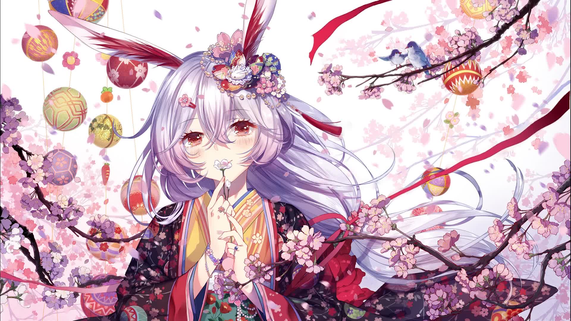 Download PC Anime Girl Bunny Ears Live Wallpaper Free