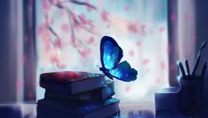PC Blue Butterfly Live Wallpaper Free
