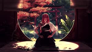 PC Samurai Girl Meditate Live Wallpaper Free
