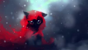 PC Red Hoodie Cute Cat Live Wallpaper Free
