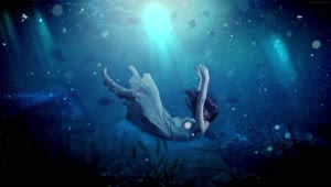 PC Girl Drowning Live Wallpaper Free