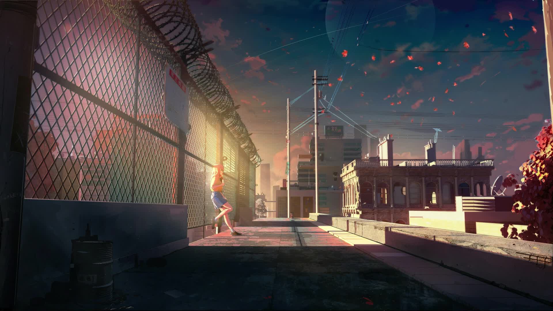 Download PC After School Sunset Live Wallpaper Free