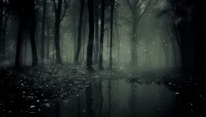 PC Fog Dark Forest Live Wallpaper Free
