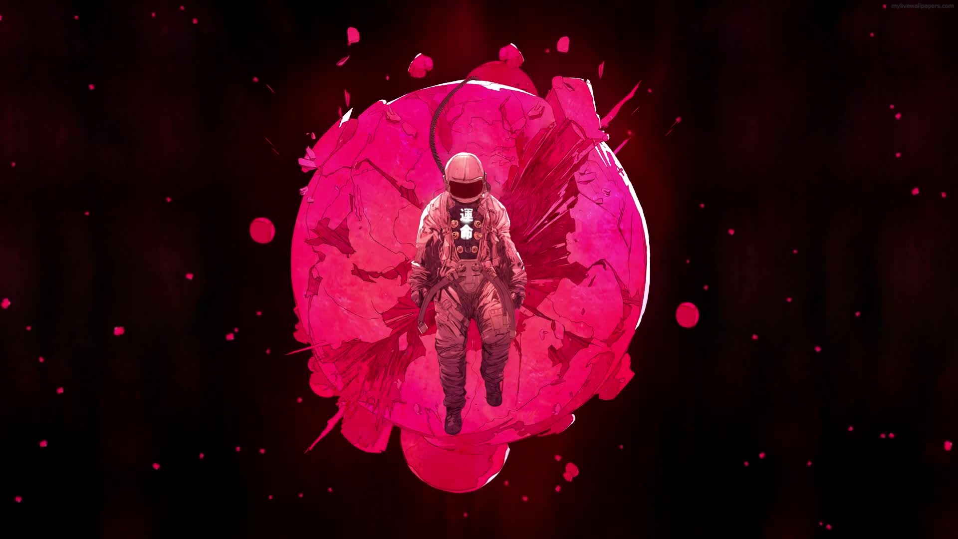 Download PC Pink Space Man Live Wallpaper Free