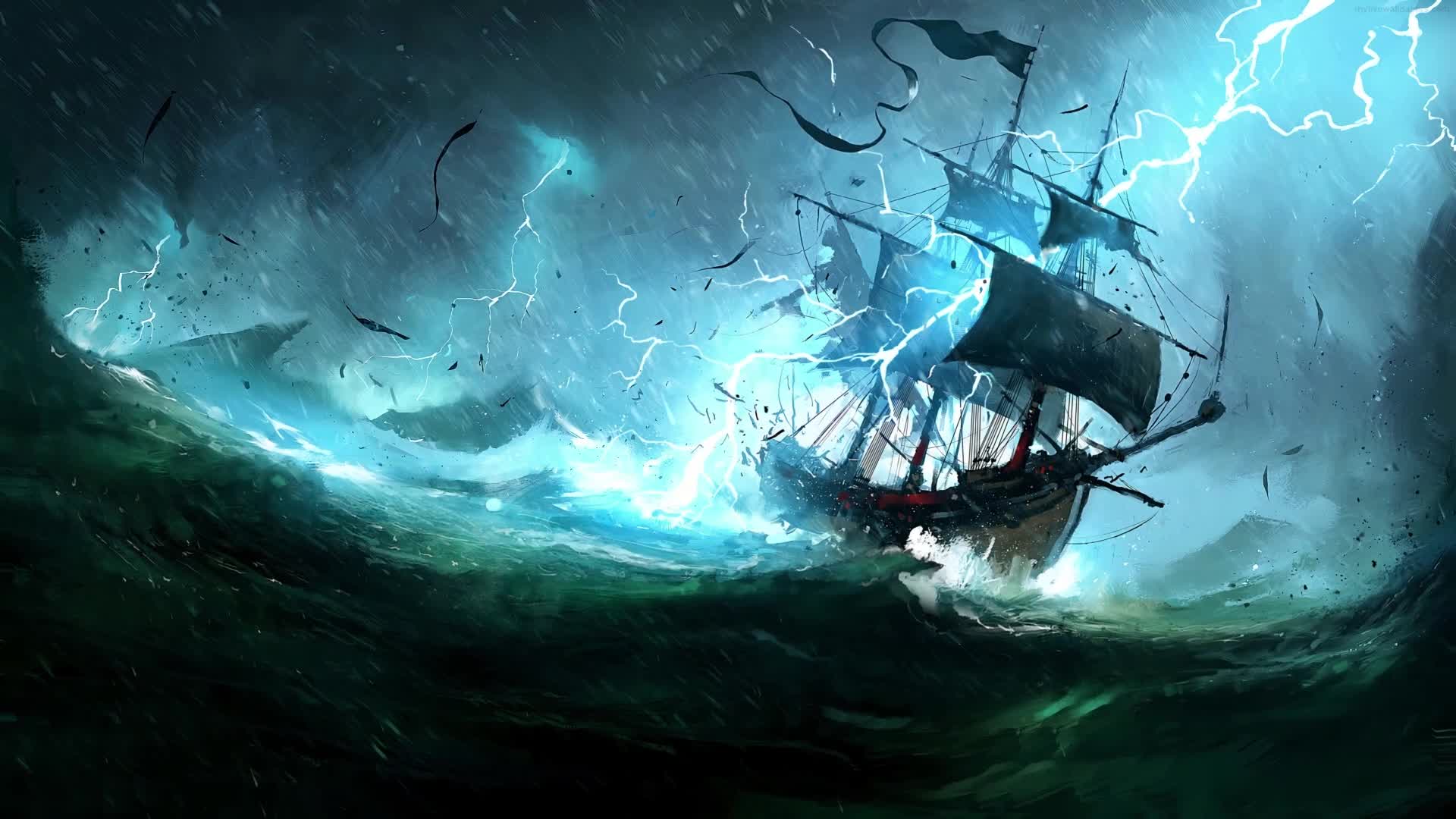 Download PC Pirate Ship Live Wallpaper Free