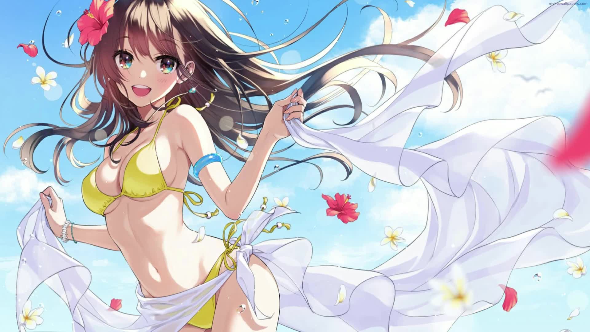 Download PC Summer Beach Girl Live Wallpaper Free