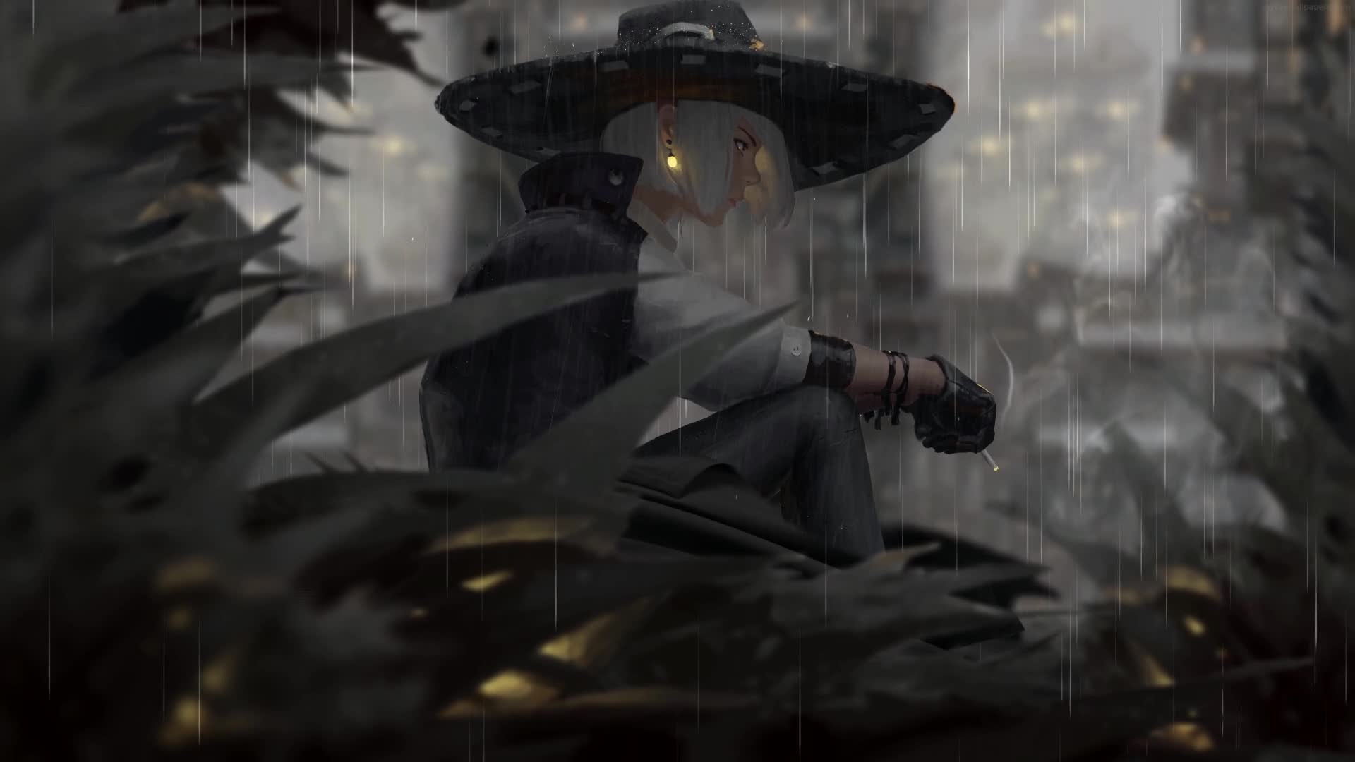 Download PC Waiting in the Rain Live Wallpaper Free