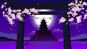 PC Pagoda Sakura Live Wallpaper Free